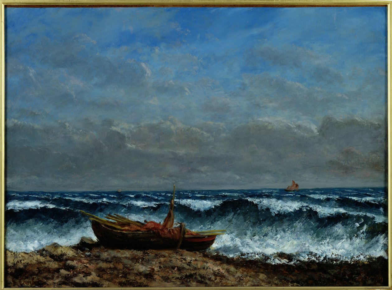 Das stürmische Meer oder, Die Welle von Gustave Courbet