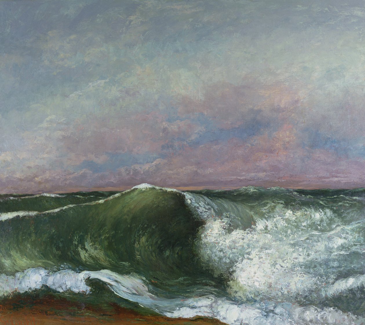 Die Welle, 1870 von Gustave Courbet