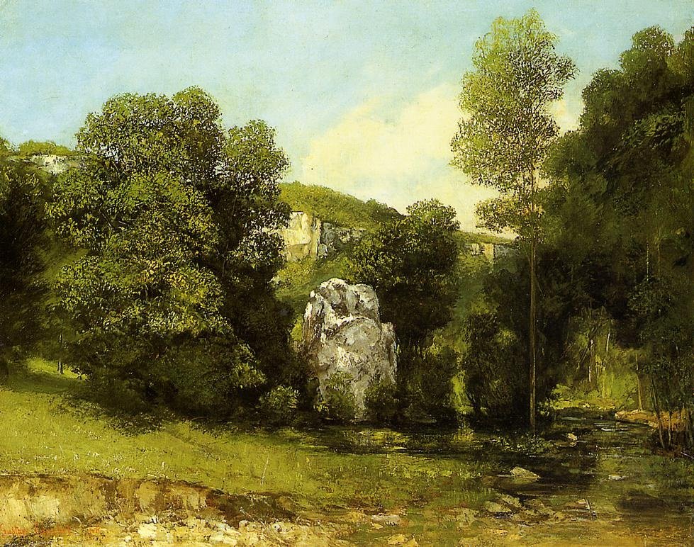 Der Wasserlauf La Brème von Gustave Courbet