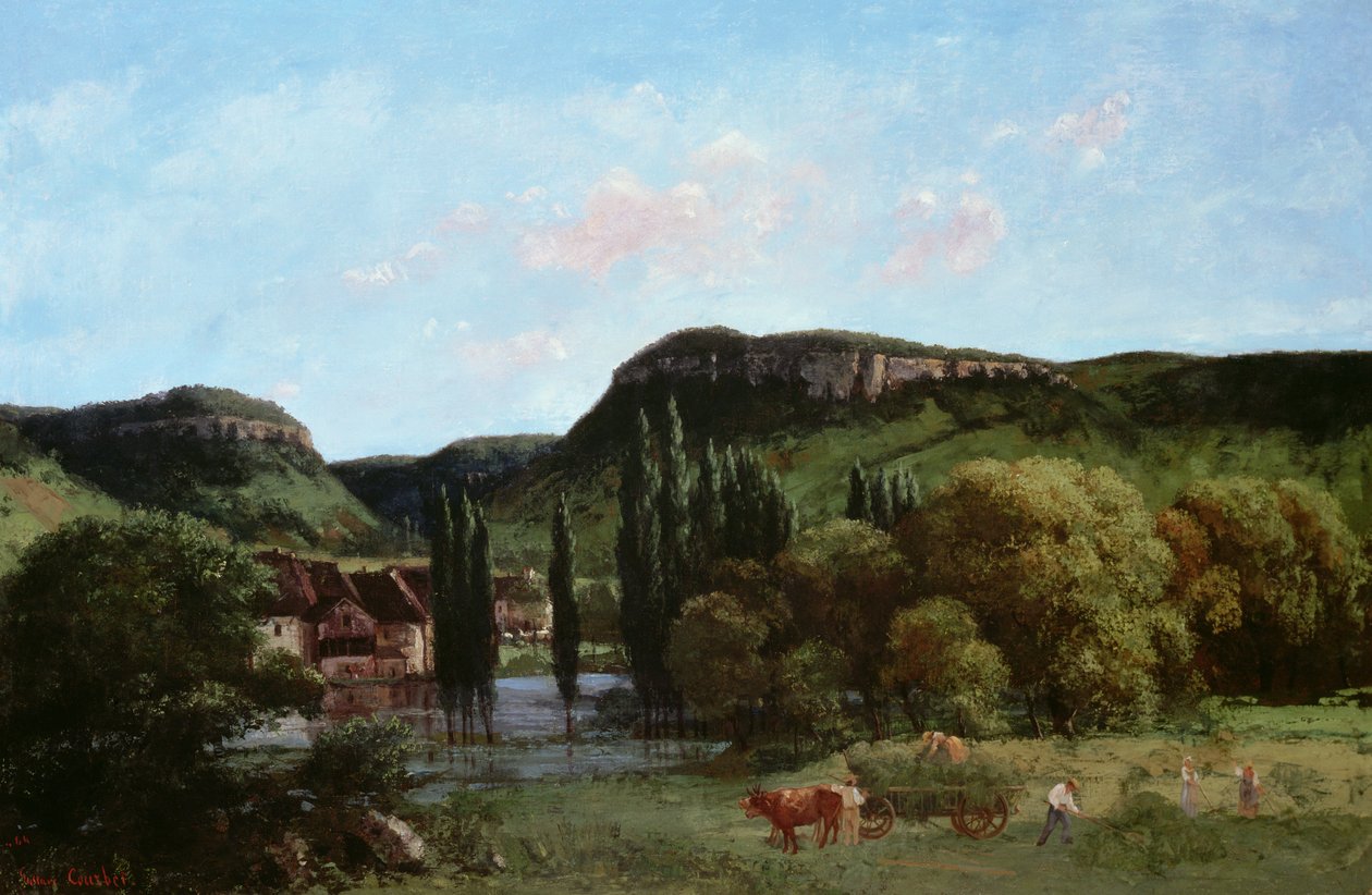 Ansicht von Ornans, 1864 von Gustave Courbet