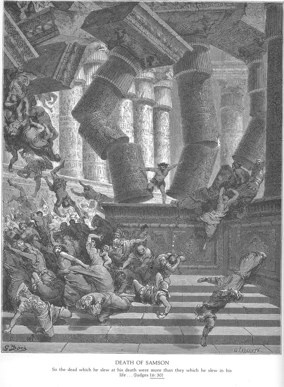 Gustave Doré. Der Tod Samsons von Gustave Dore