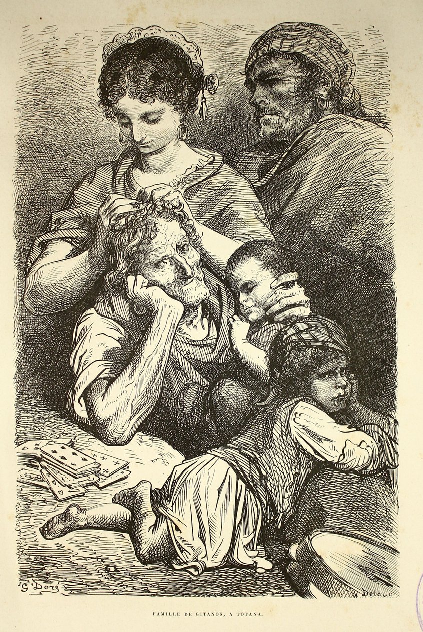 Zigeunerfamilie in Totana von Gustave Dore