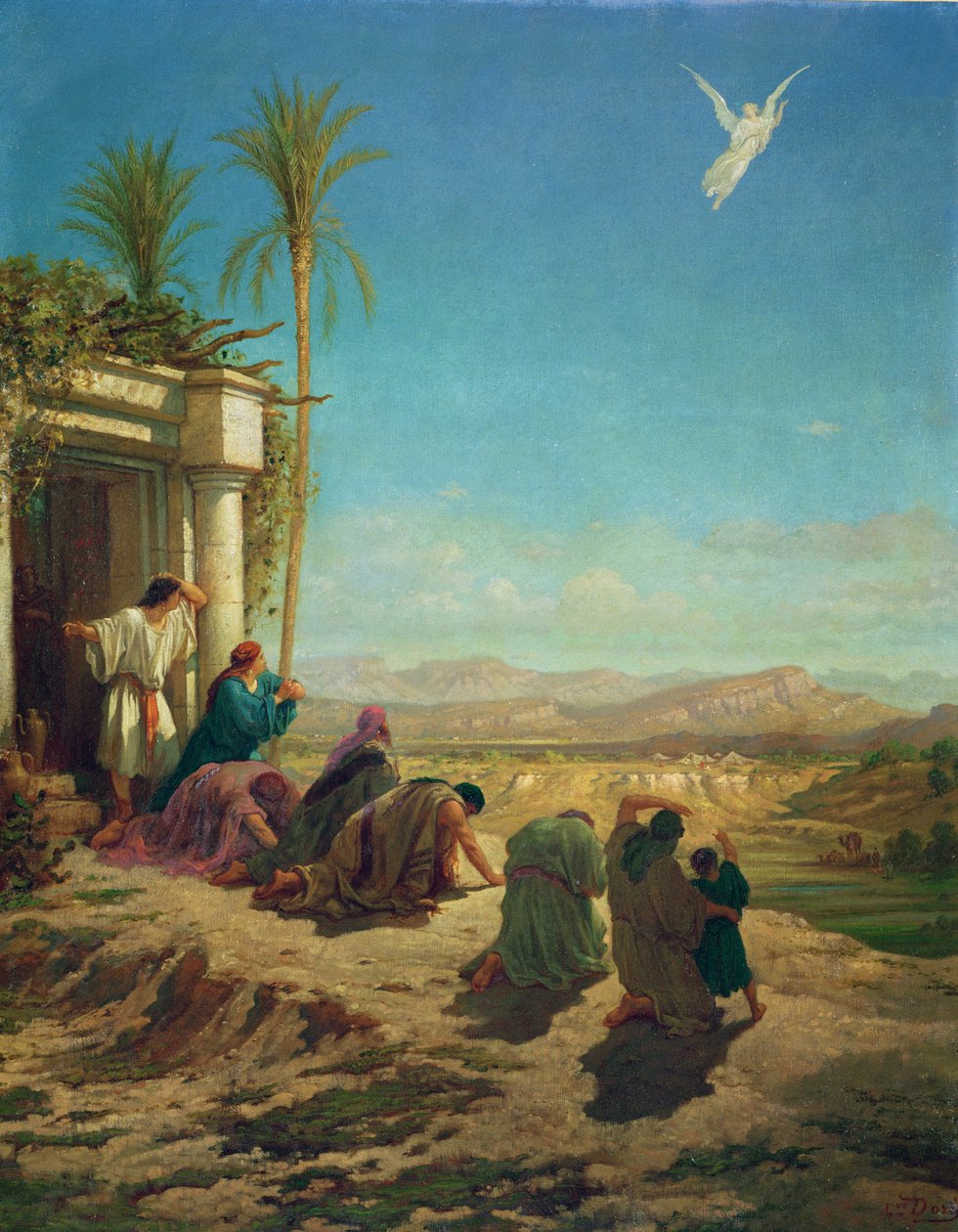 Der Engel des Tobias, ca. 1865 von Gustave Dore
