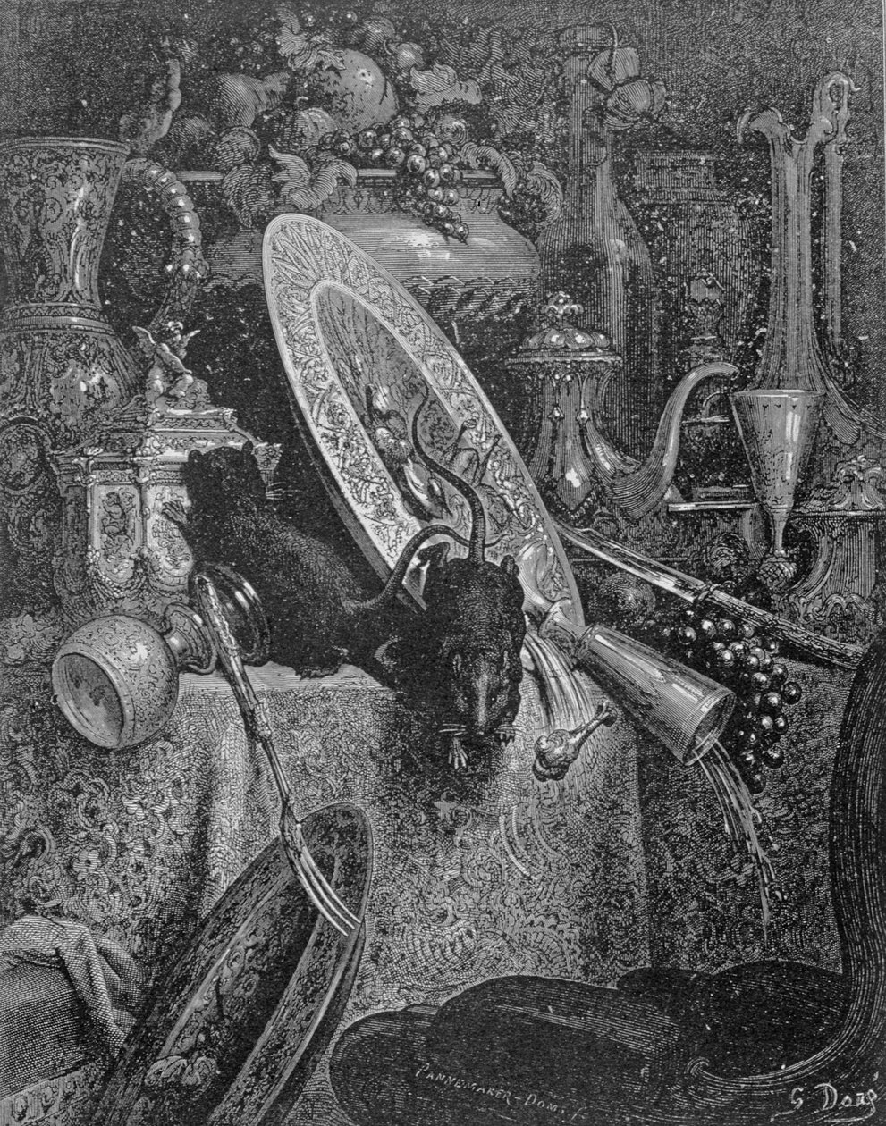 Die Stadtmaus und die Landmaus, Illustration aus 
