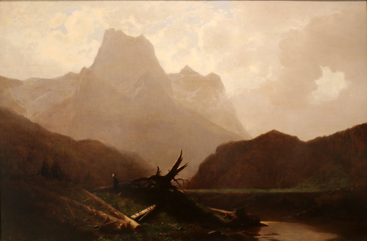 Berglandschaft von Gustave Eugène Castan