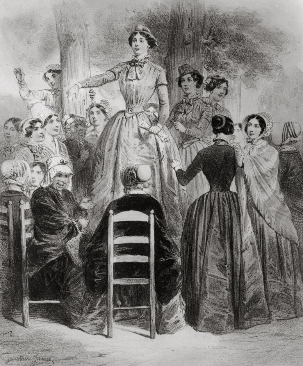 Frauenclub, 19. Jahrhundert von Gustave Janet