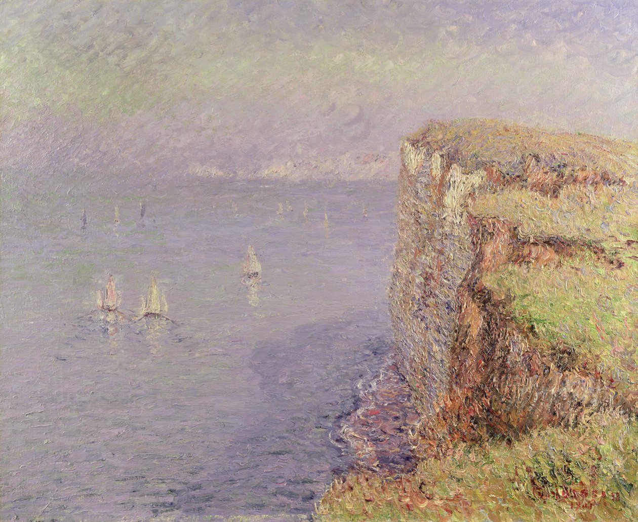 Klippen in der Normandie, 1901 von Gustave Loiseau