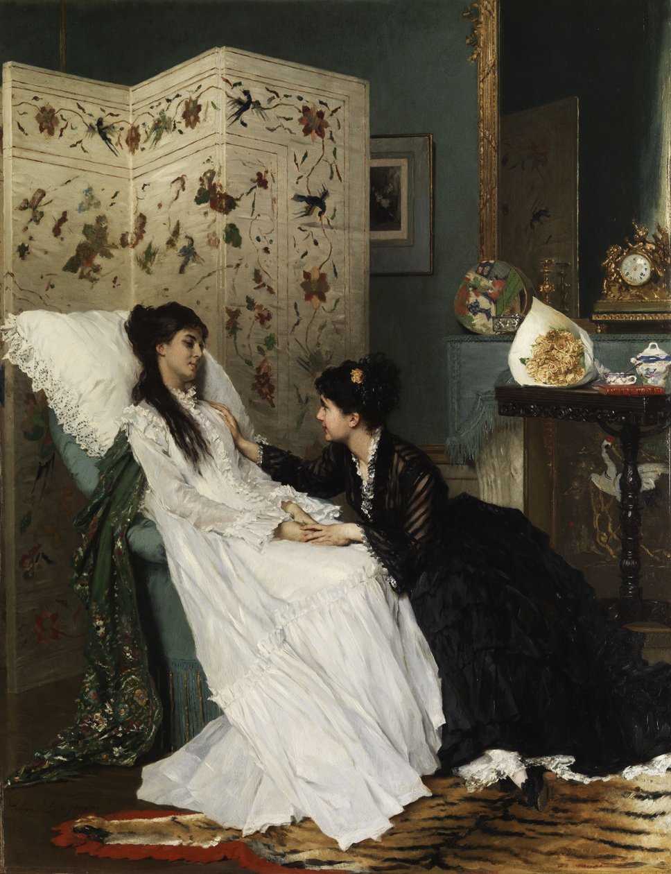 Die Genesung von Gustave Léonard de Jonghe