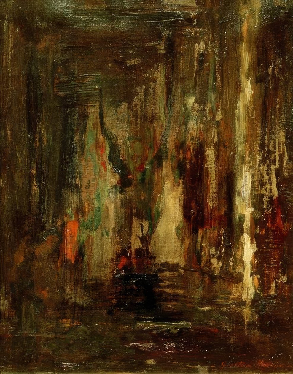 Skizze für Oedipus Reisender von Gustave Moreau