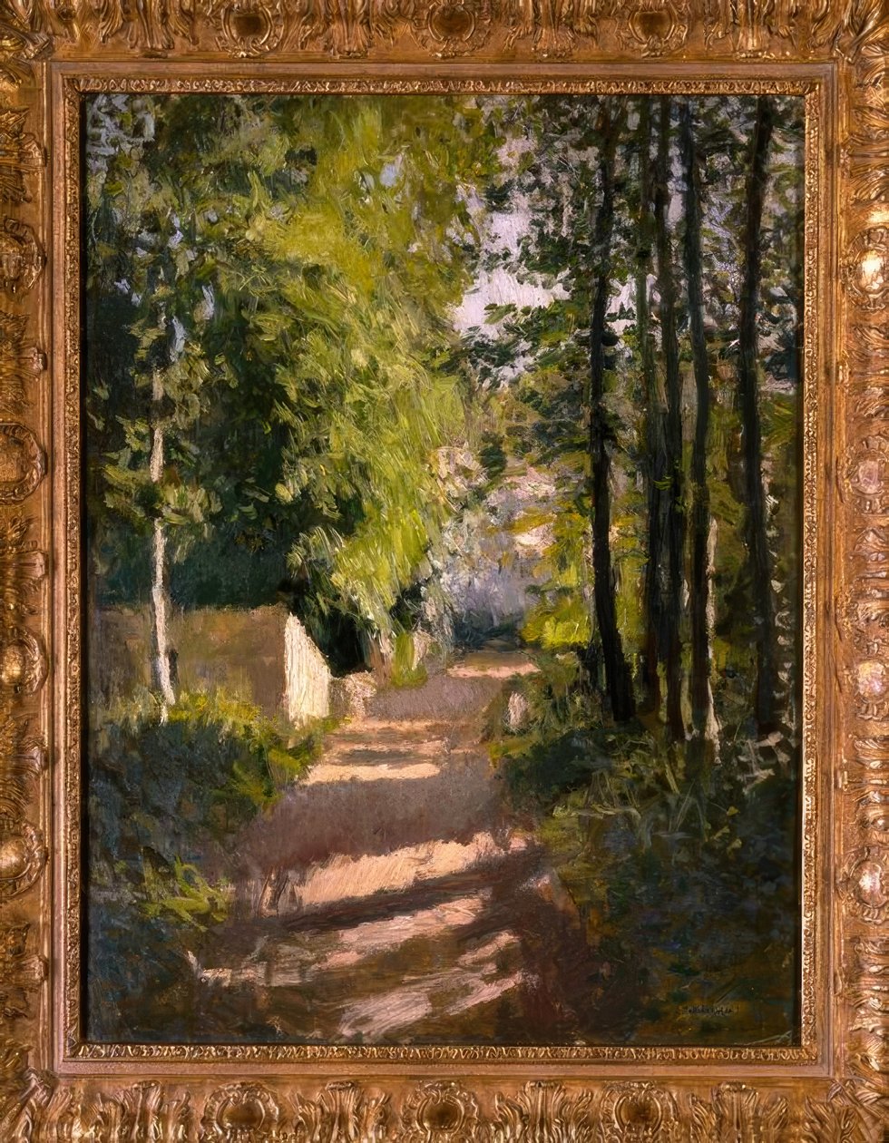 Waldallee in der Normandie von Gustave Caillebotte