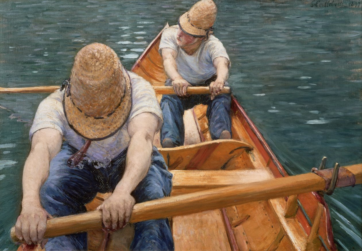 Ruderer auf der Yerres, 1877 von Gustave Caillebotte