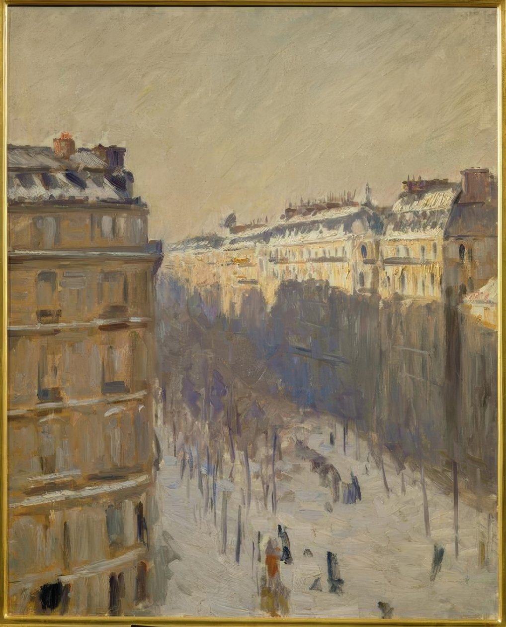 Boulevard Haussmann, Schneeeffekt von Gustave Caillebotte