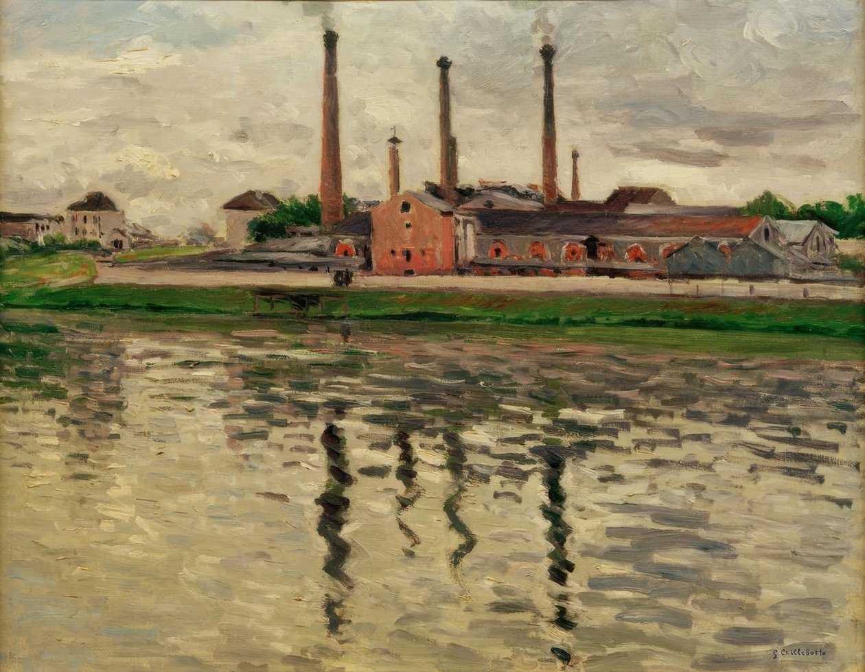 Fabriken in Argenteuil von Gustave Caillebotte