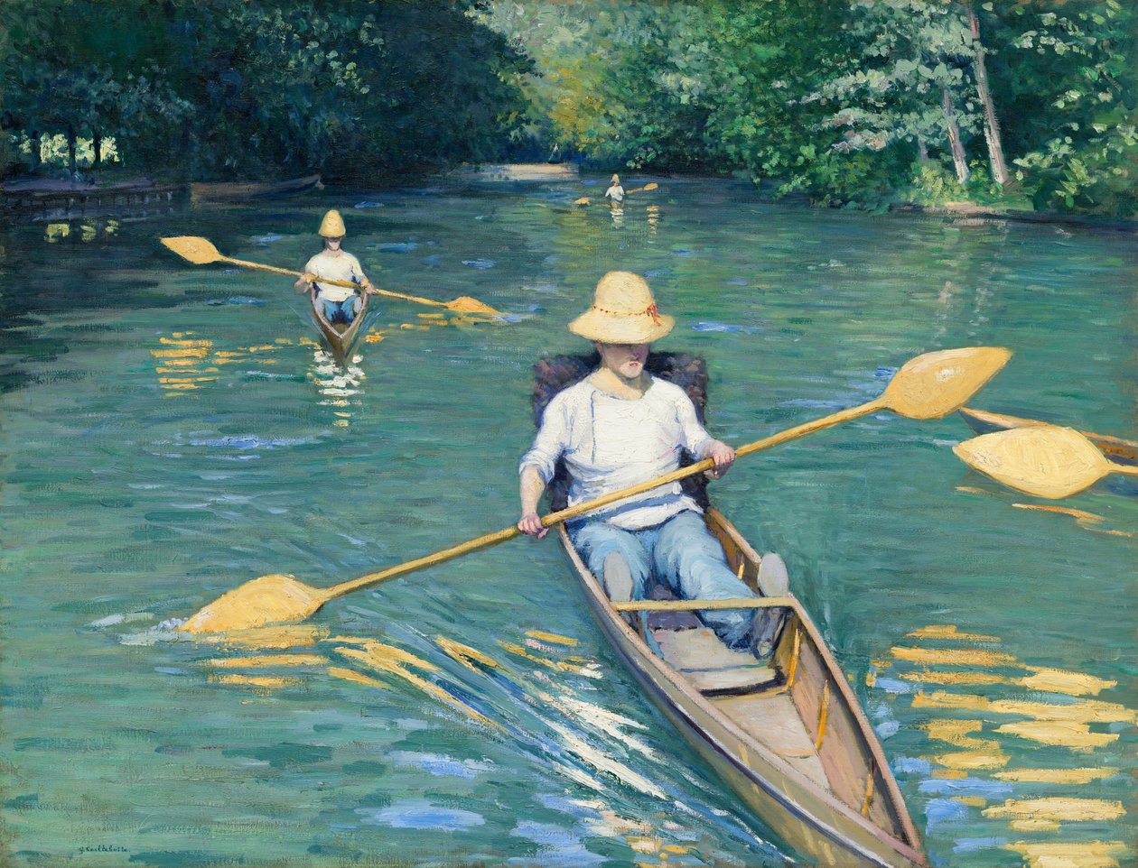 Boote, 1877 von Gustave Caillebotte