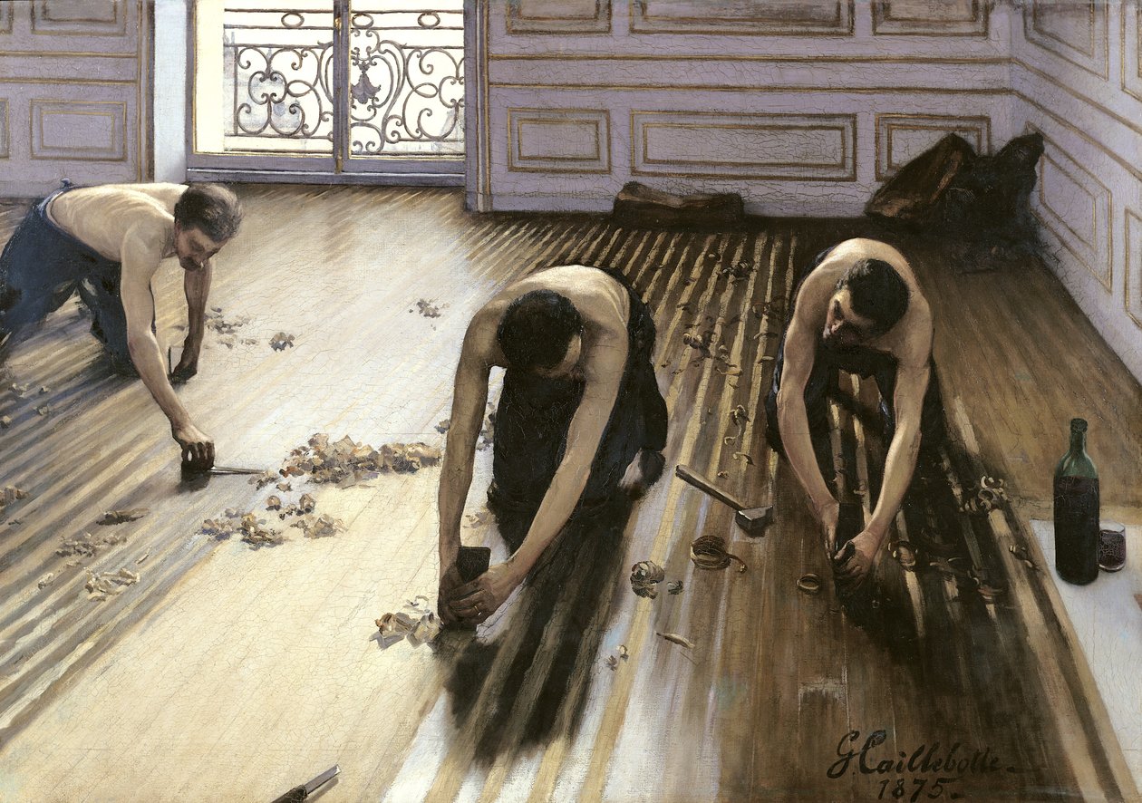 Die Parkettbodenleger von Gustave Caillebotte