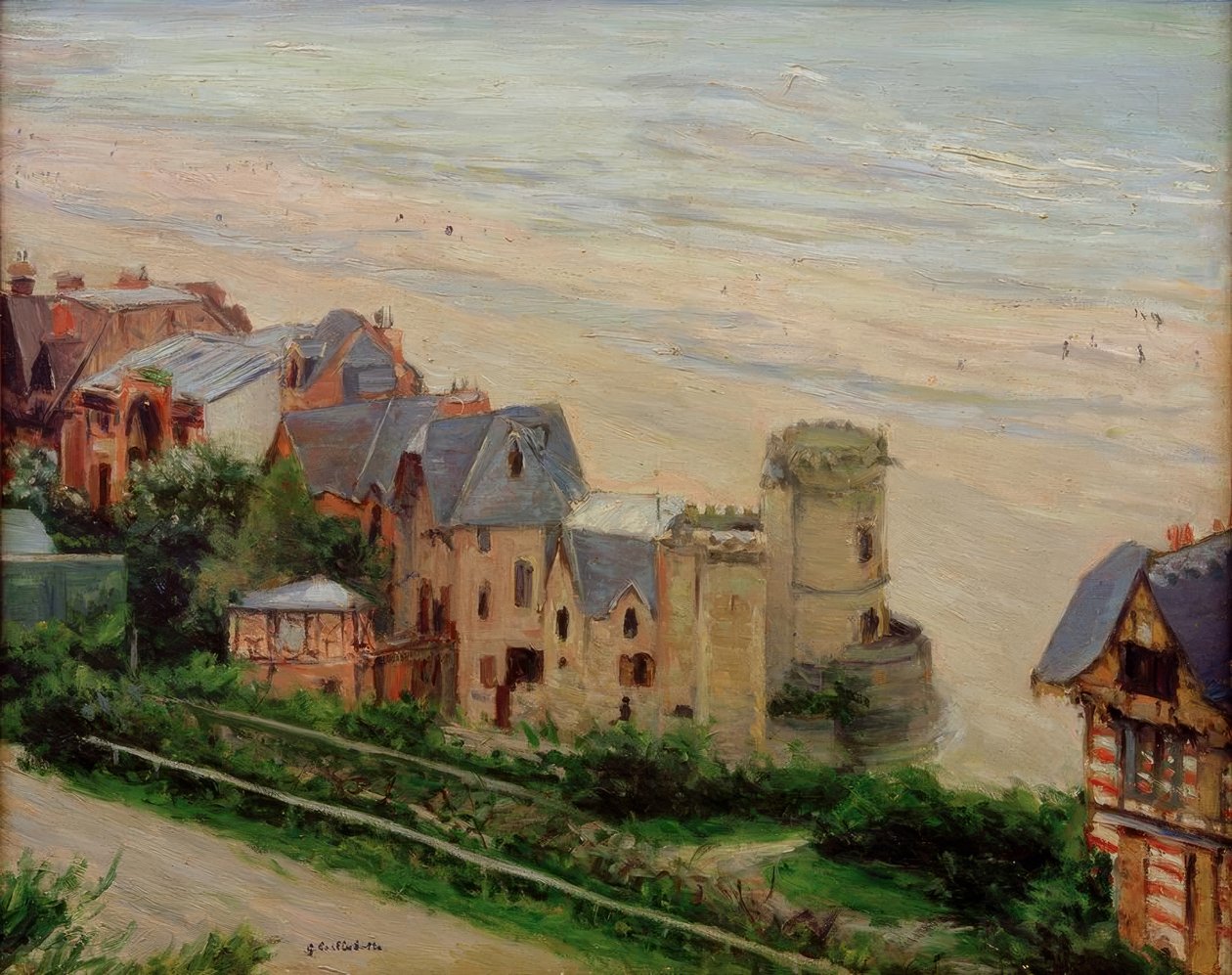 Trouville, la plage et les villas von Gustave Caillebotte