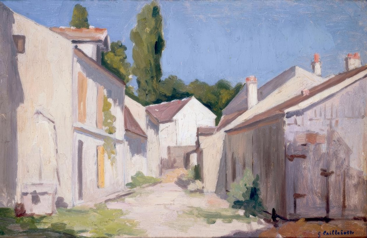 Un chemin à Yerres von Gustave Caillebotte