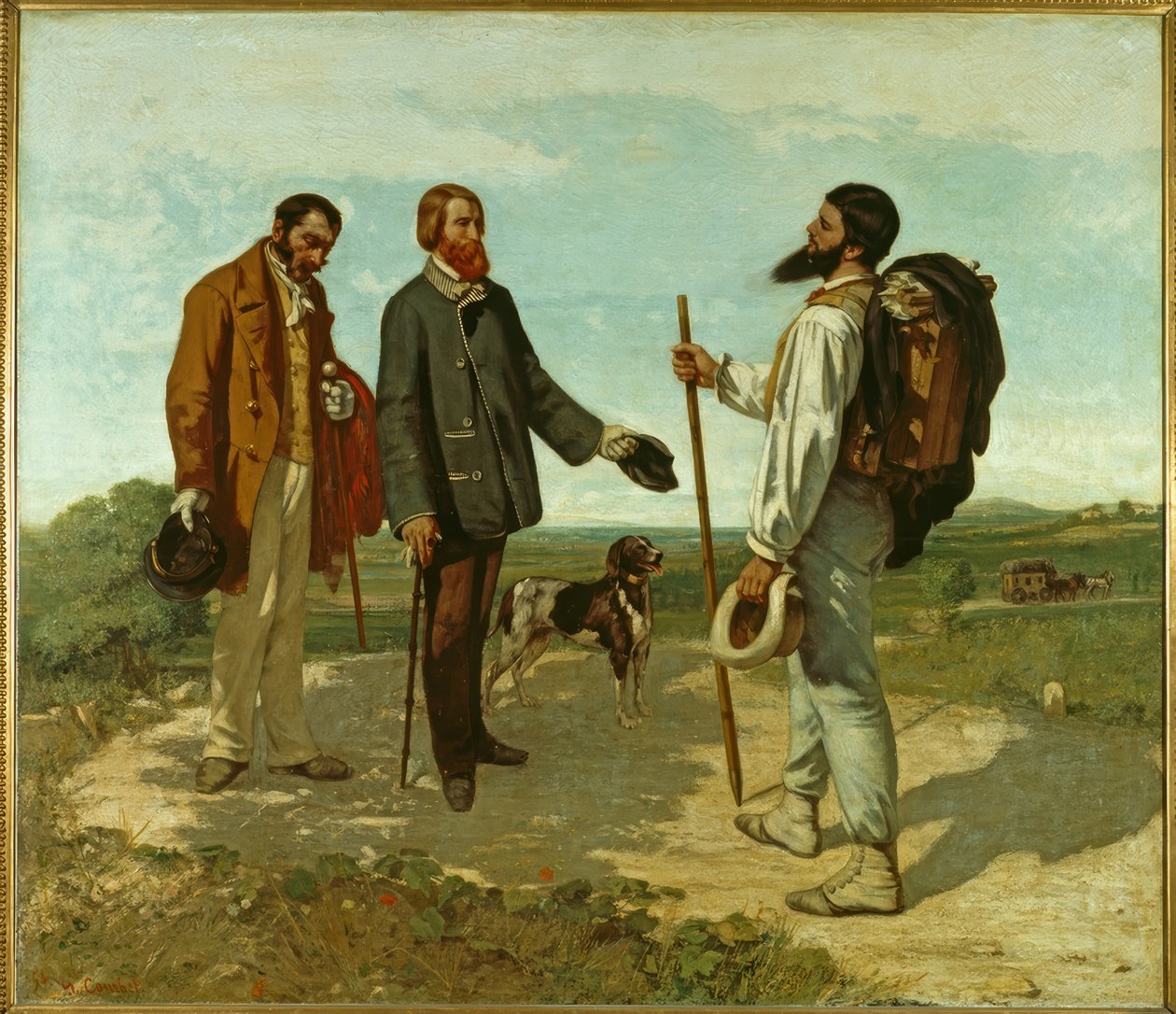 Die Begegnung von Gustave Courbet