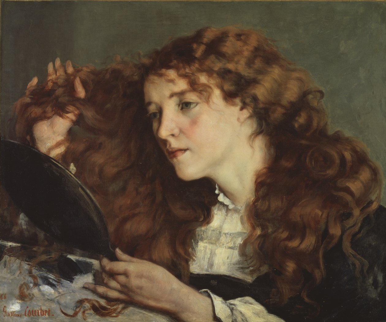 Jo, das schöne irische Mädchen, 1866 von Gustave Courbet