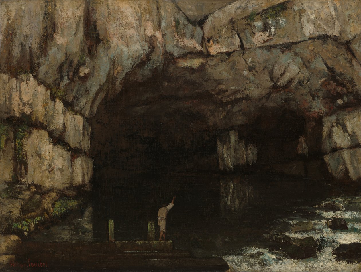 Die Grotte von Loue, 1864 von Gustave Courbet