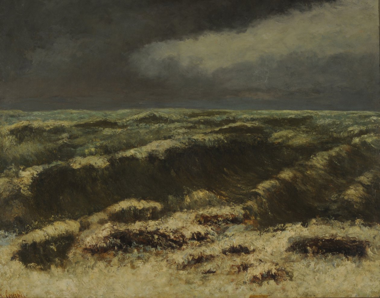 Stürmisches Meer (Mer Orageuse) von Gustave Courbet
