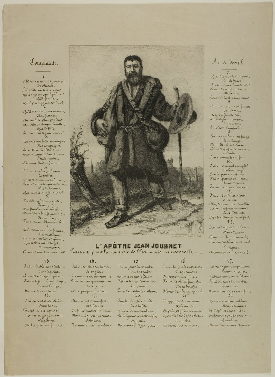 Der Apostel Jean Journet von Gustave Courbet