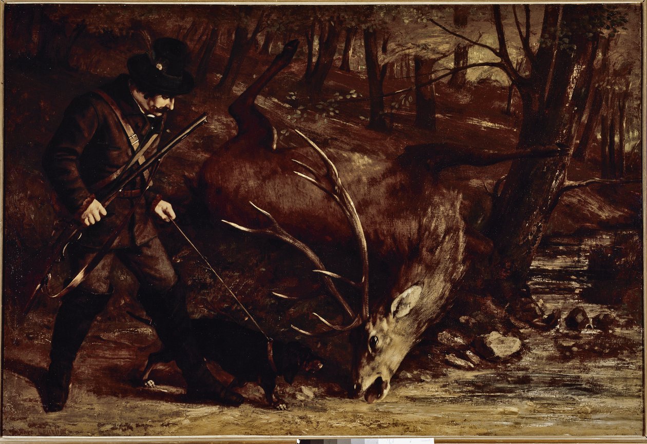 Der deutsche Jäger von Gustave Courbet