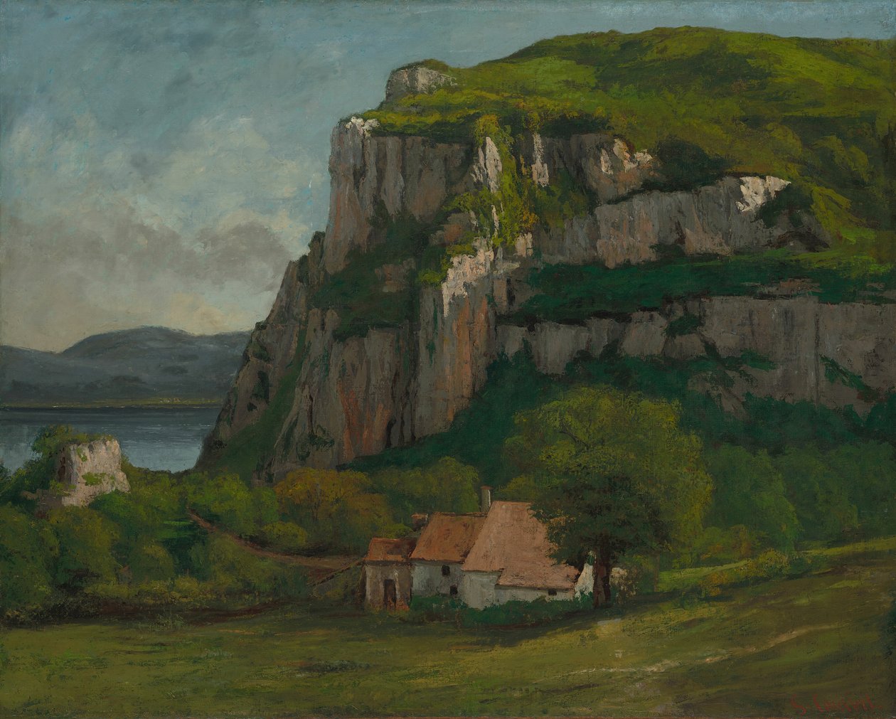 Der Felsen von Hautepierre von Gustave Courbet