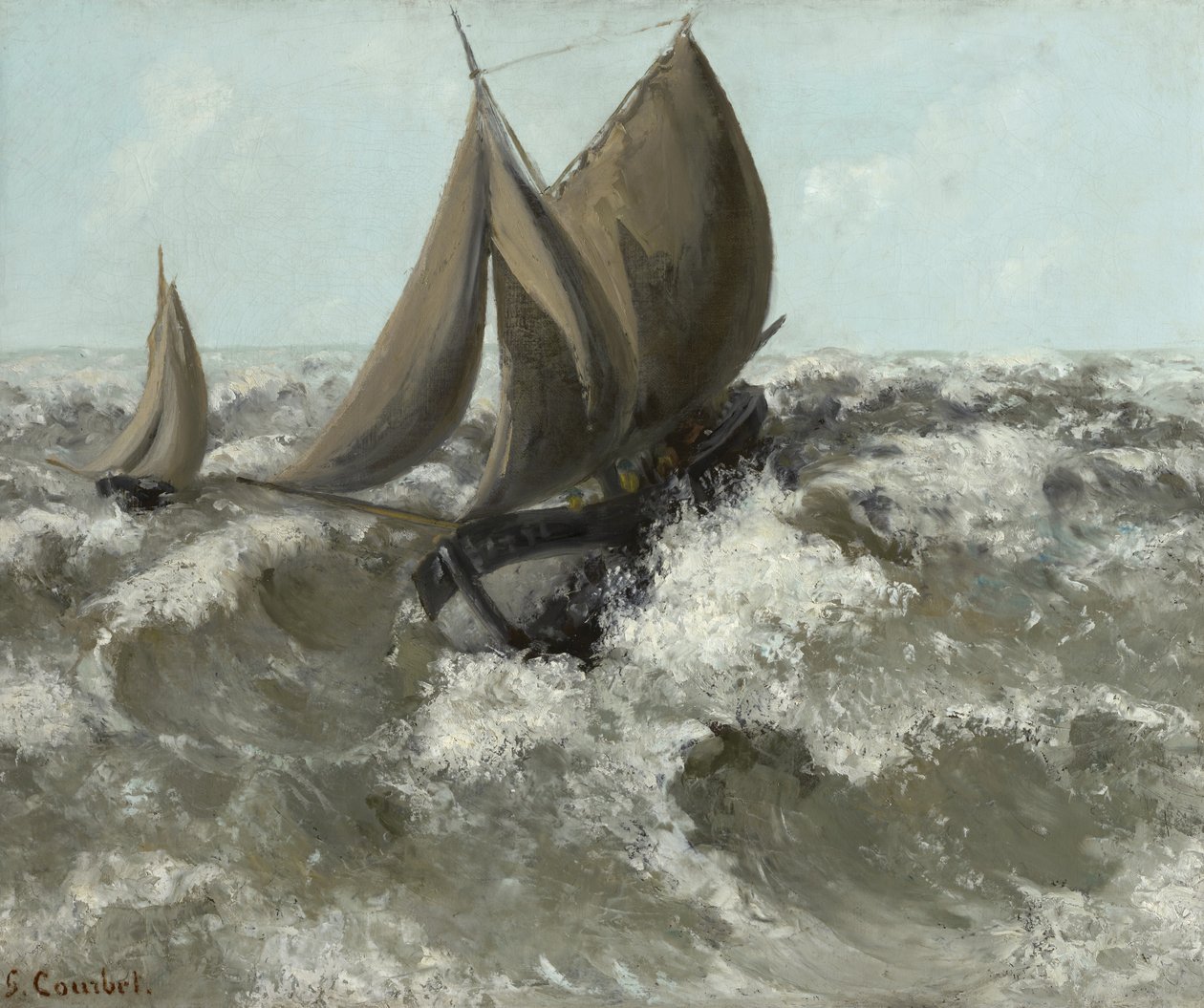 Das Segelboot von Gustave Courbet