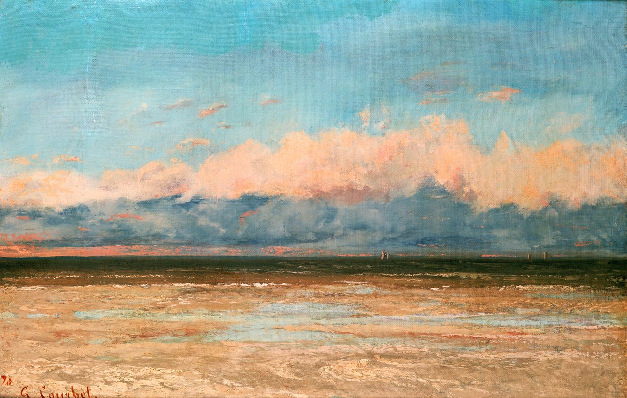 Das Meer bei Palavas, 1870 von Gustave Courbet
