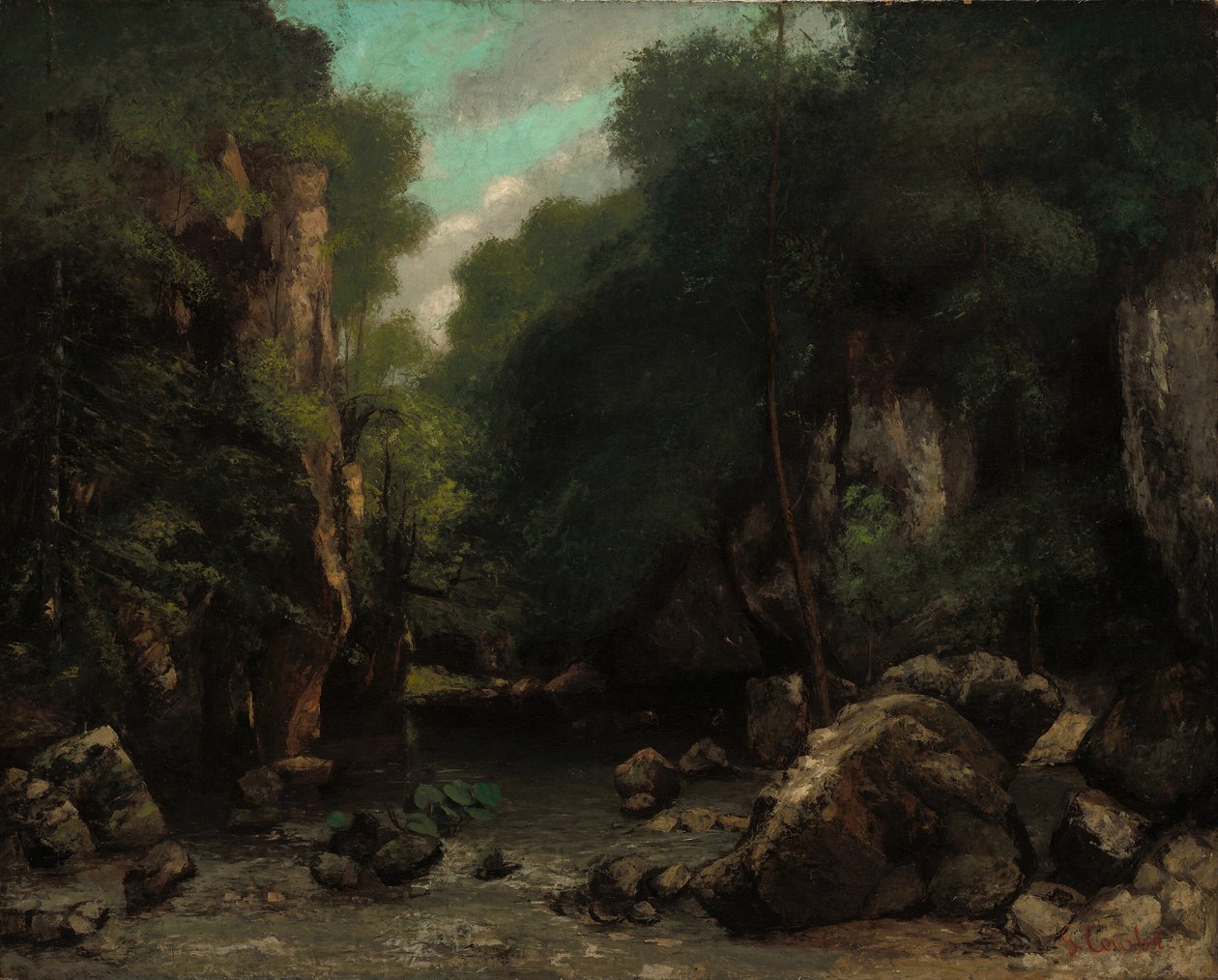 Das Tal von Les Puits-Noir von Gustave Courbet