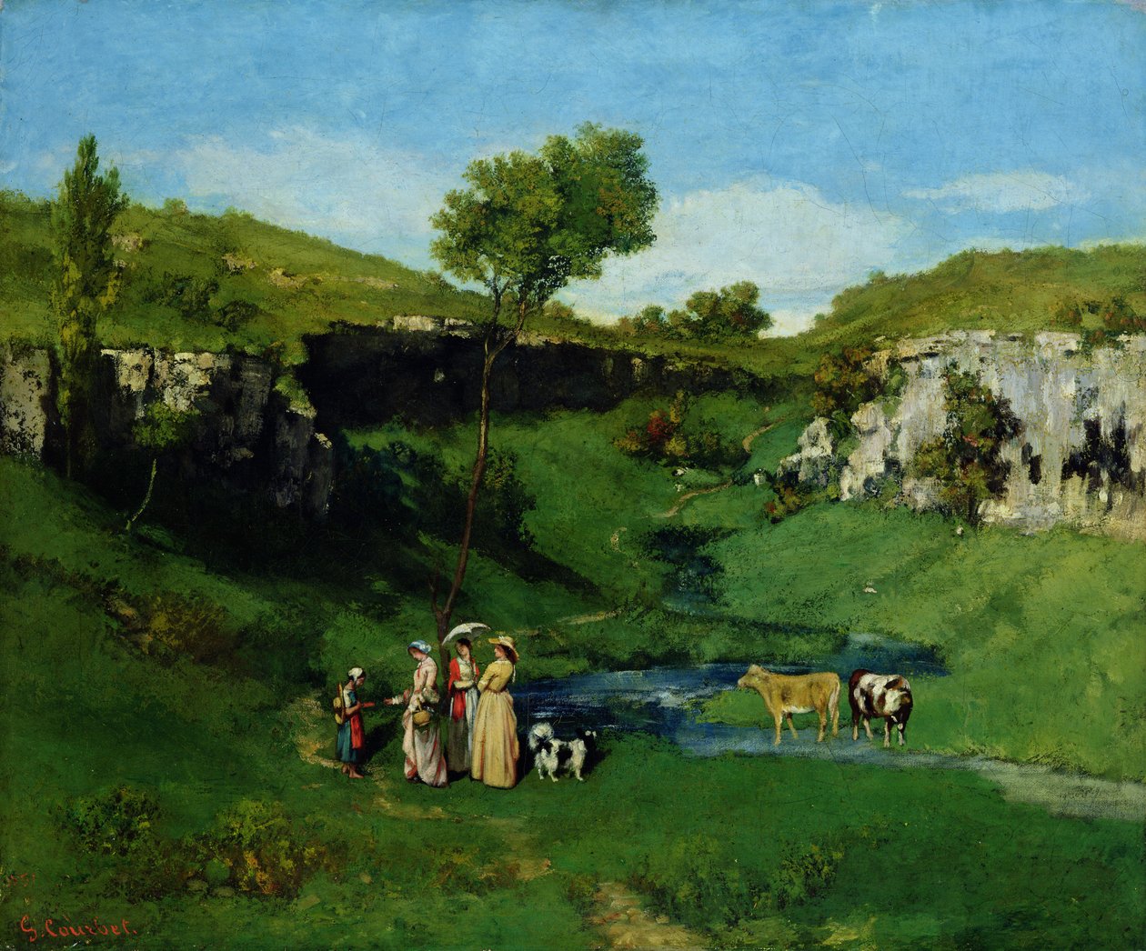 Die Dorfmädchen von Gustave Courbet