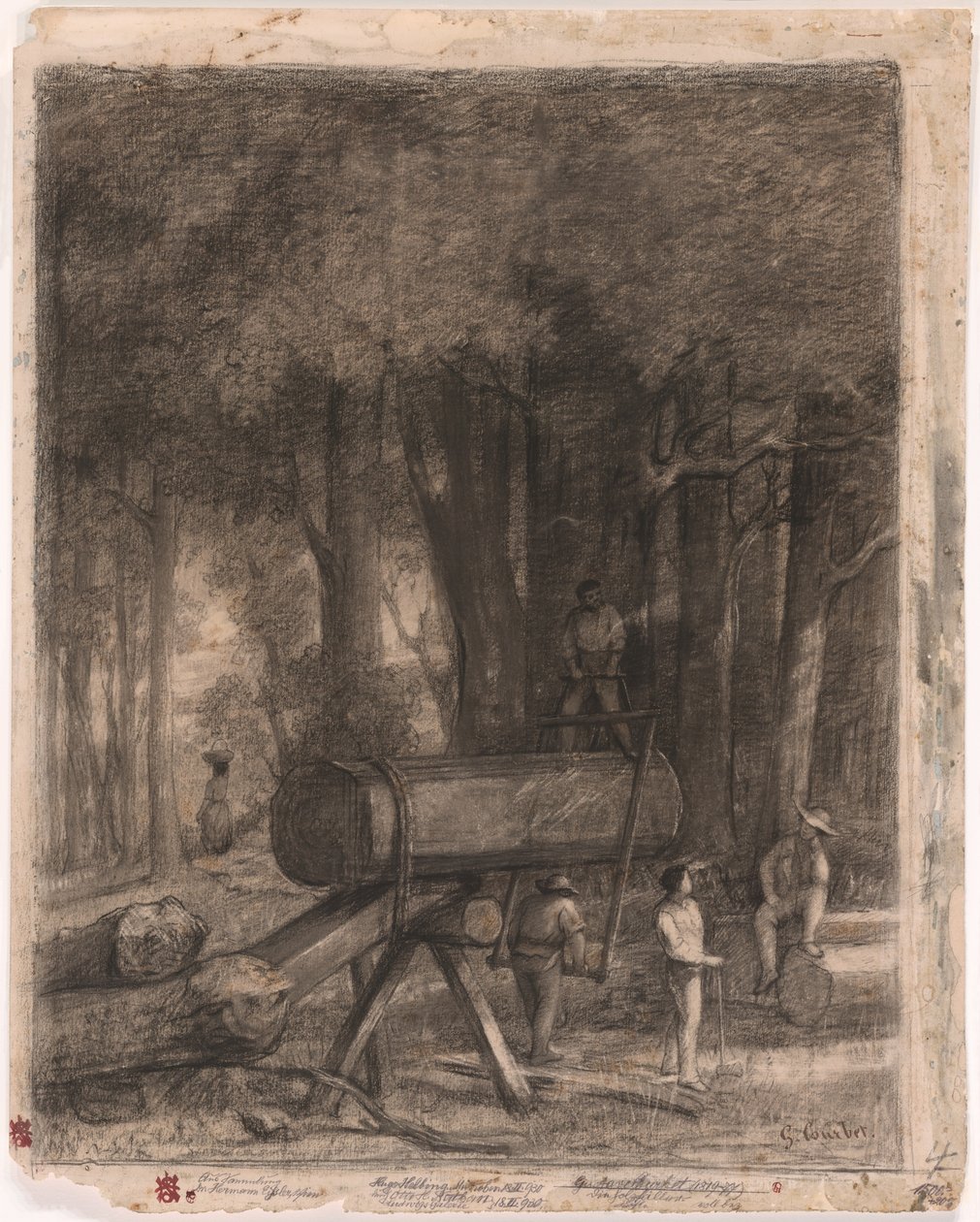 Die Holzfäller von Gustave Courbet