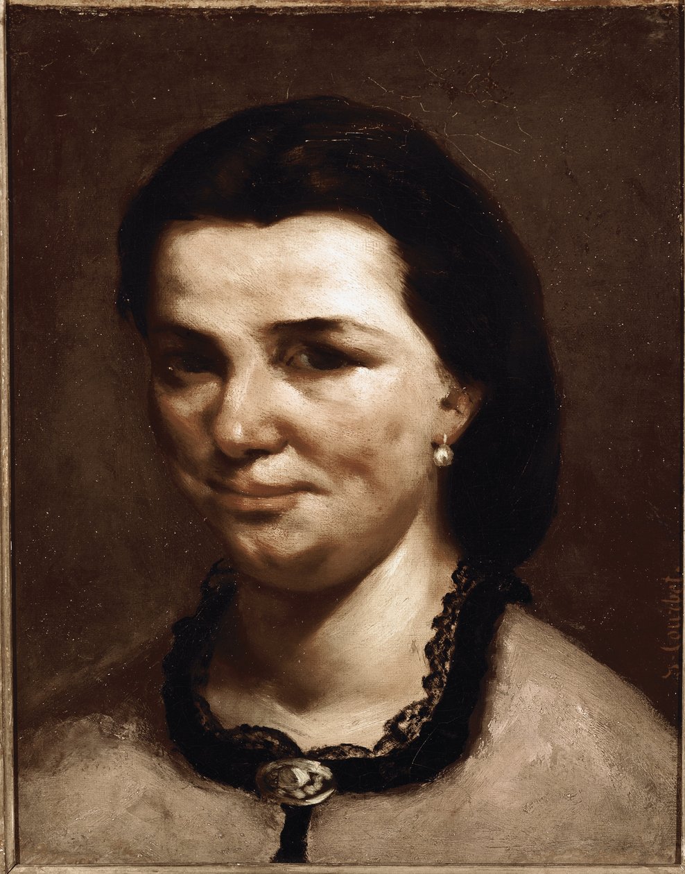 Frauenkopf von Gustave Courbet