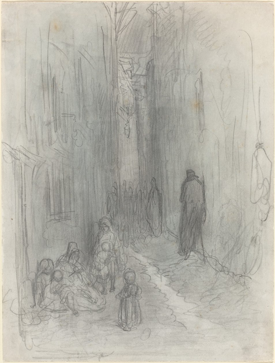 Eine Seitenstraße in London von Gustave Dore