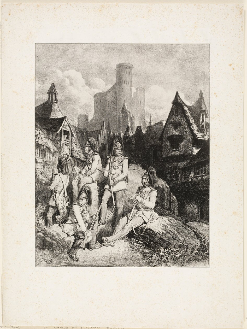 Eine Gruppe österreichischer Wachen von Gustave Dore
