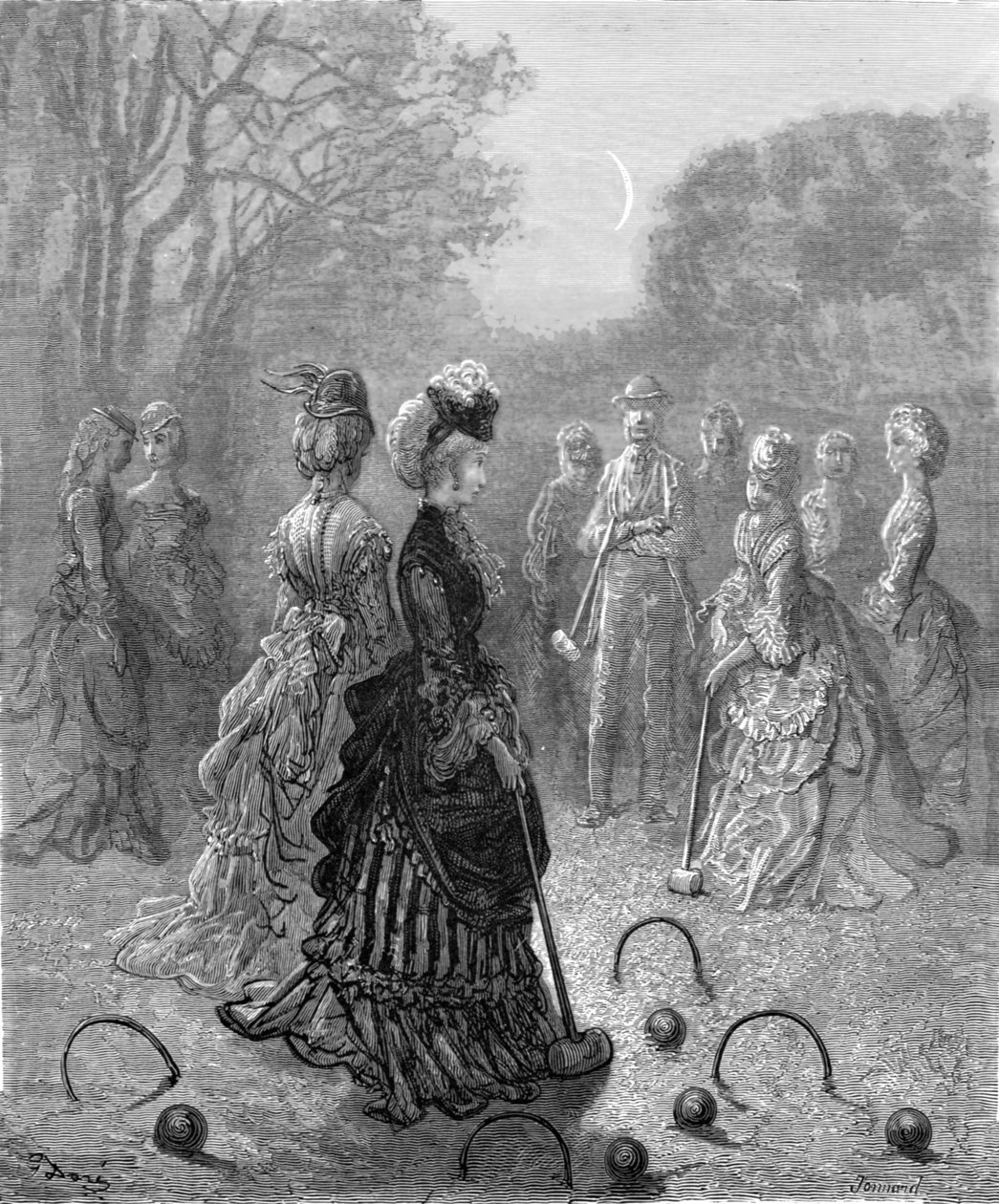 Krocket, 1872 von Gustave Dore
