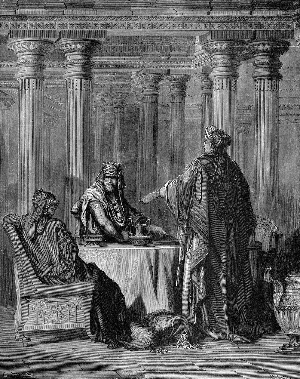 Esther beschuldigt Haman von Gustave Dore