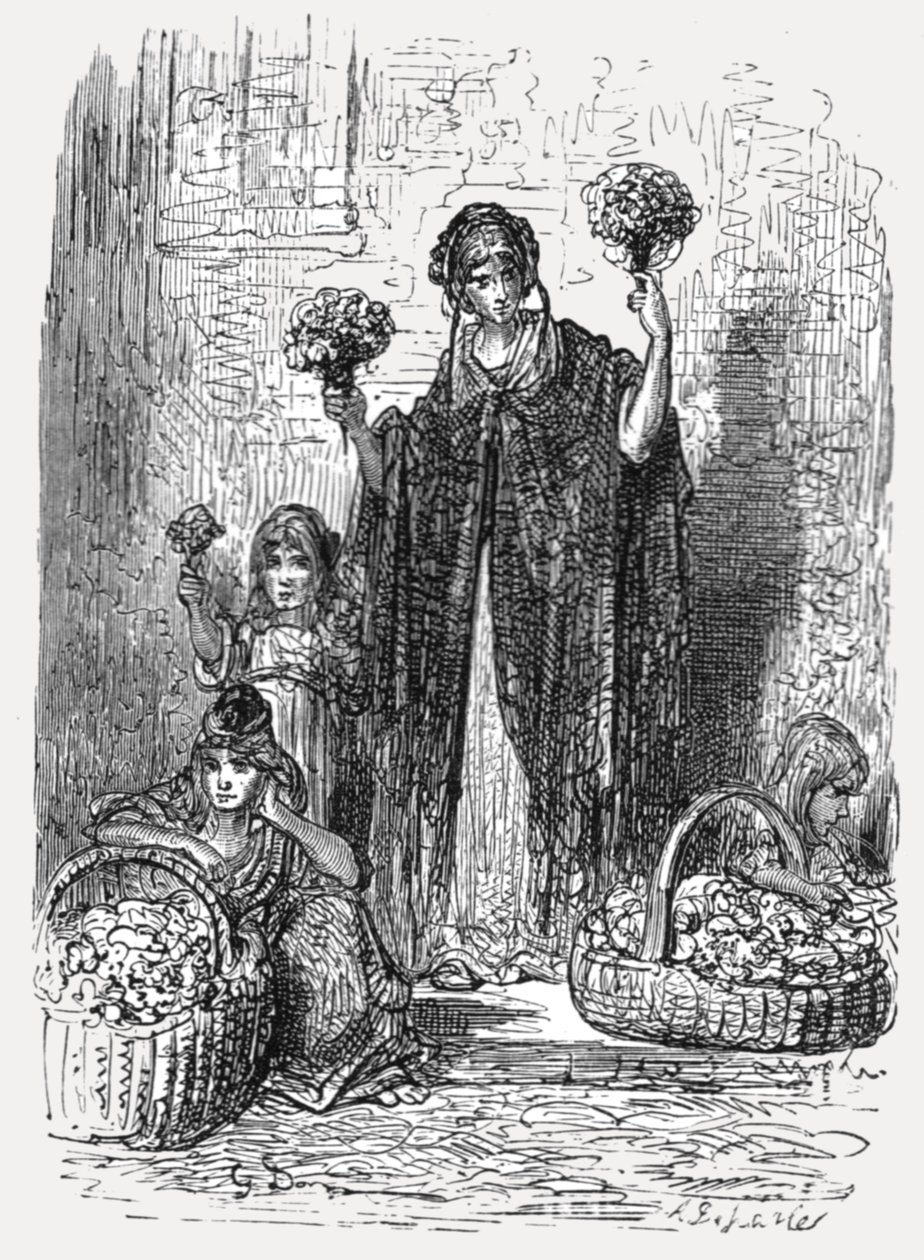 Blumenmädchen von Gustave Dore