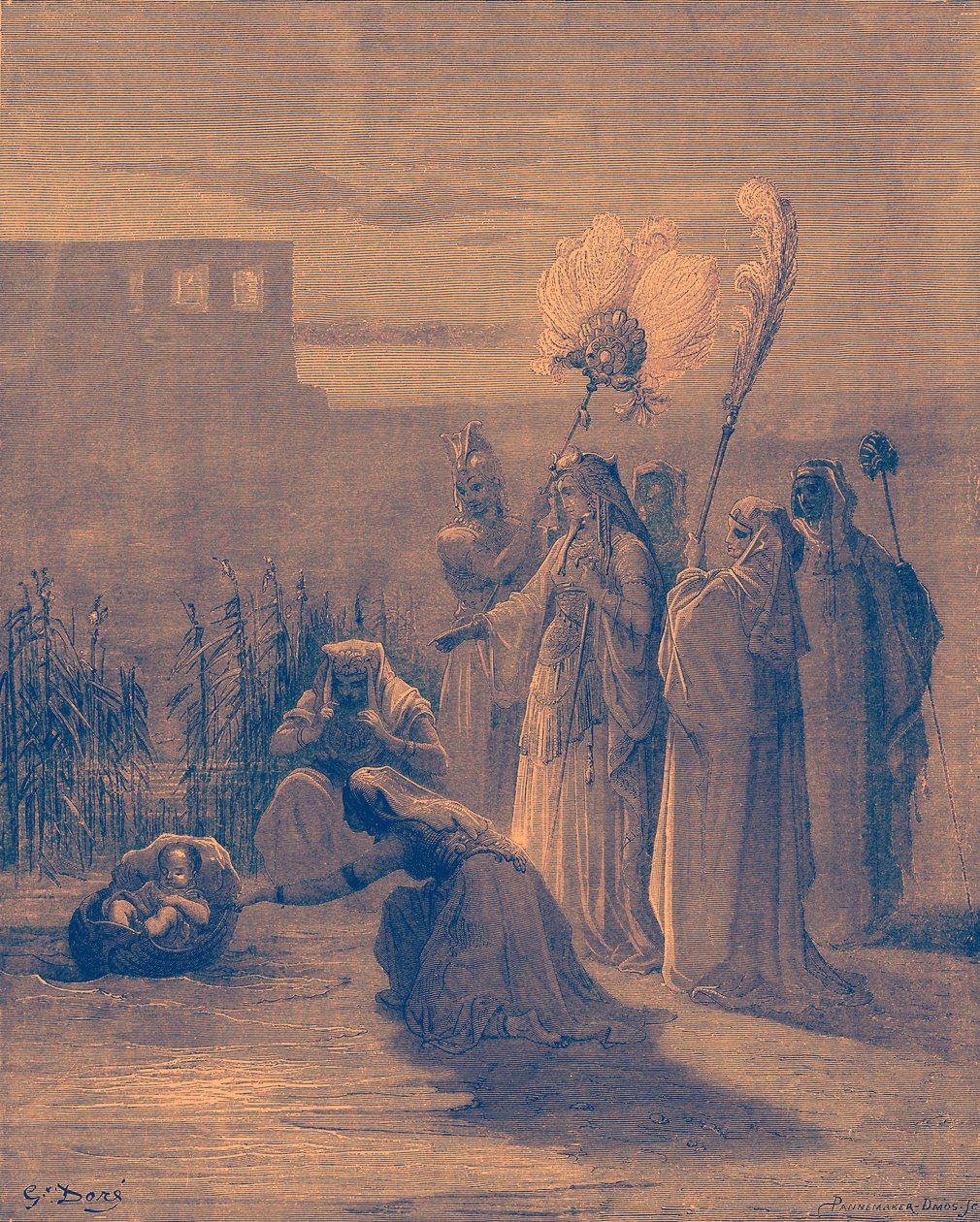 Moses im Schilf von Gustave Dore