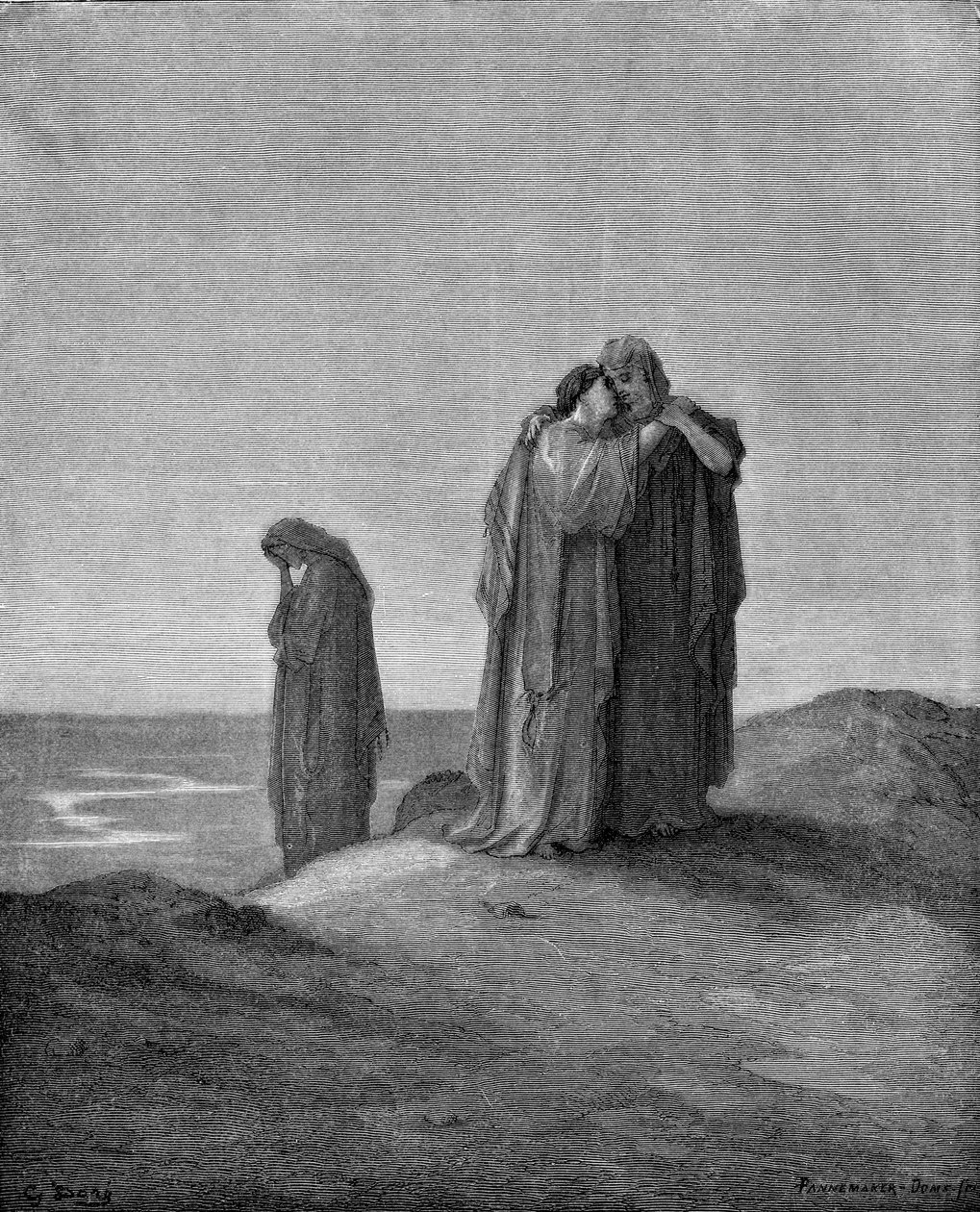 Naomi und ihre Schwiegertöchter von Gustave Dore