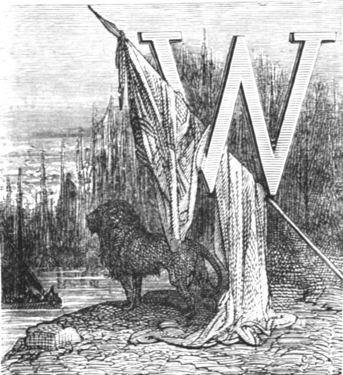 Der britische Löwe, 1872 von Gustave Dore