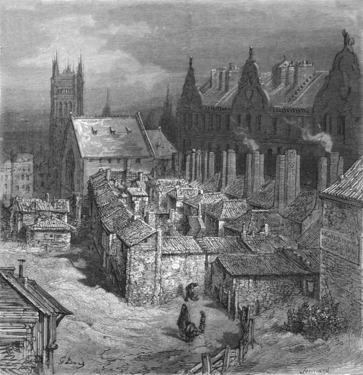 Das Teufelsviertel - Westminster, 1872 von Gustave Dore