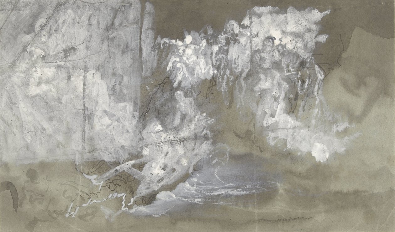Wolke mit schwebenden Figuren von Gustave Dore