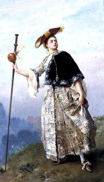 Die modische Frau von Gustave Jacquet