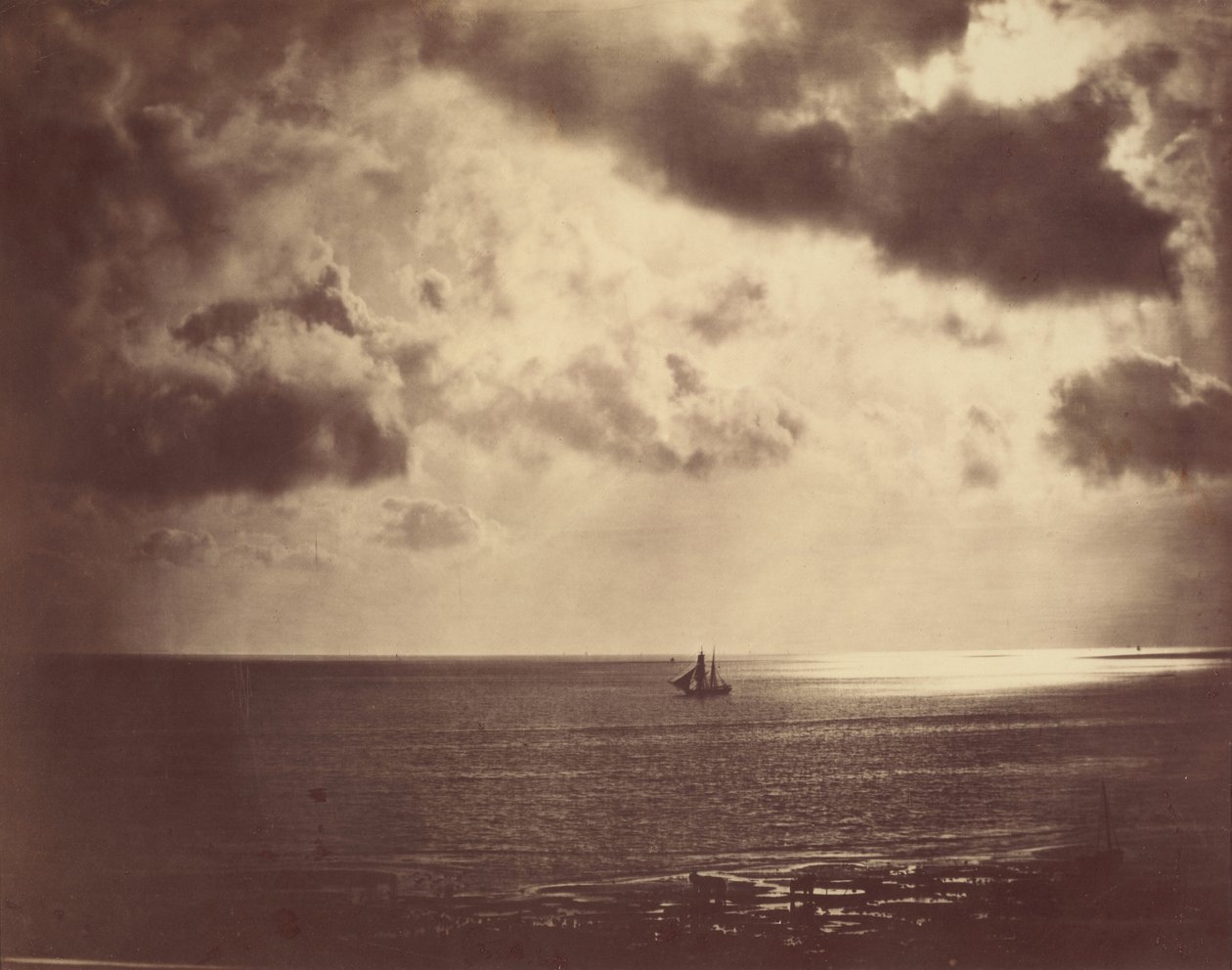 Brigg auf dem Wasser, 1856 von Gustave Le Gray