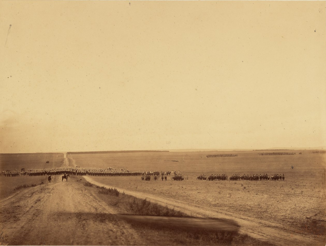 Kavalleriemanöver, Camp de Chalons von Gustave Le Gray