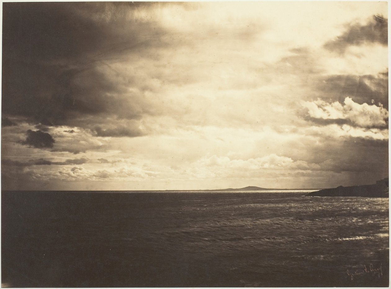 Bewölkter Himmel, Mittelmeer, 1857 von Gustave Le Gray