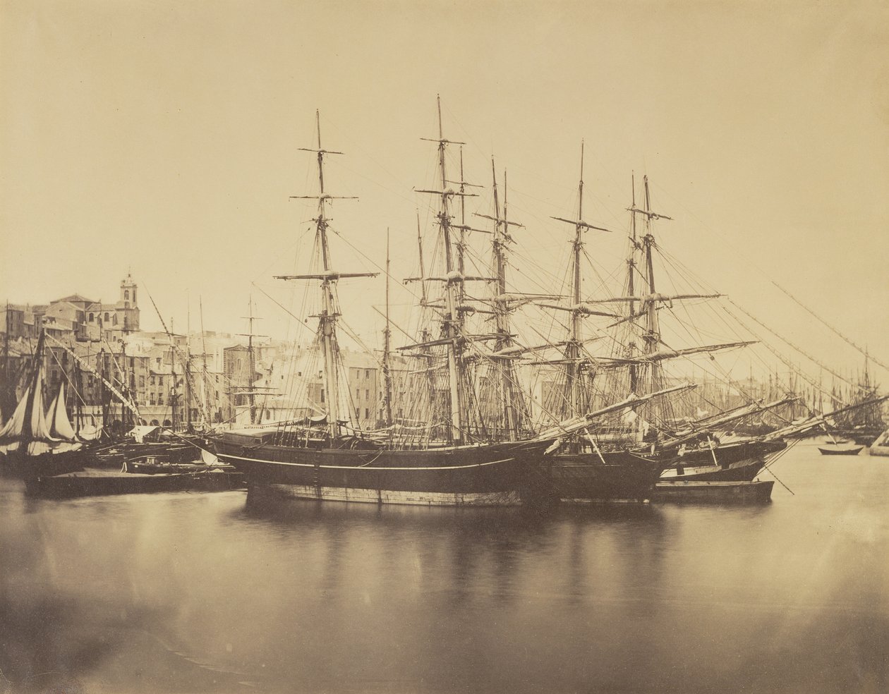 Schiffe im Hafen, Sète von Gustave Le Gray