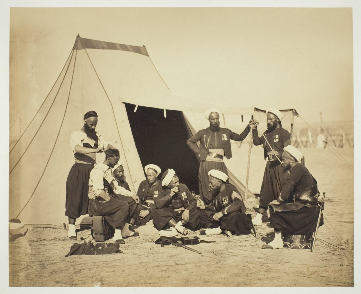 Ohne Titel (Zouaven) von Gustave Le Gray